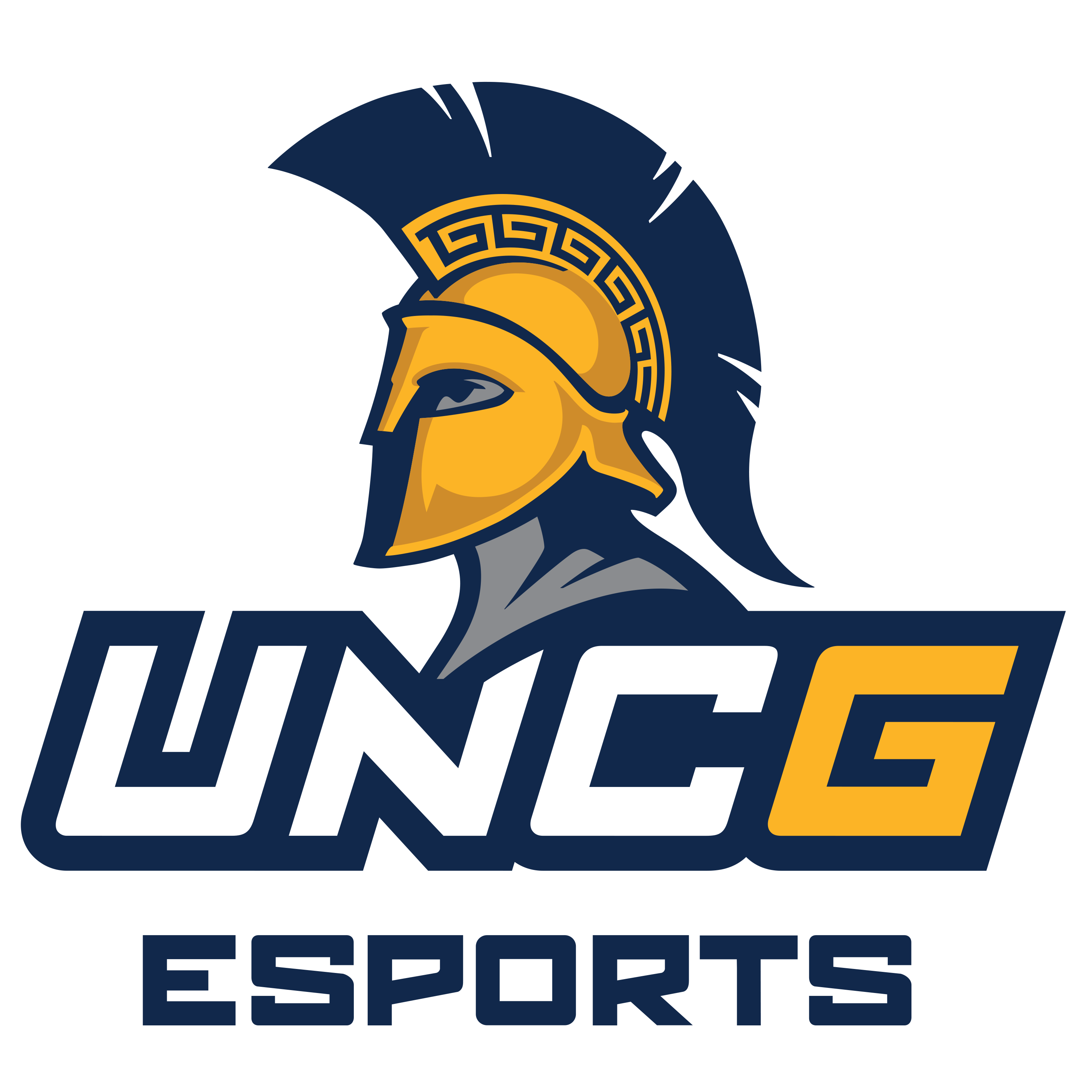 UNCG Esports logo: Where Innovation and research meets gaming